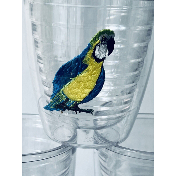 TERVIS Tumblers -Set Of  3 - Parakeet,  Cockatoo & Parrot Embroidered - Picture 3 of 5